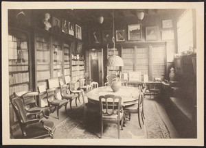 Interior view of the Lippitt-Green House, studio looking west no. 7, 14 John Street,Providence, R.I., 1919