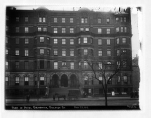 Part of Hotel Brunswick, Boylston Street, Boston, Mass., November 22, 1912