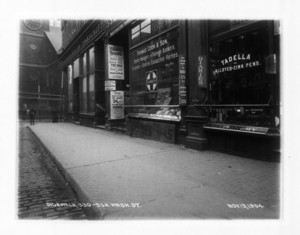 Sidewalk at 330-332 Washington St., sec. 5, Boston, Mass., November 13, 1904