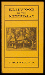 Brochure, Elmwood by the Merrimac, Boscawen, New Hampshire