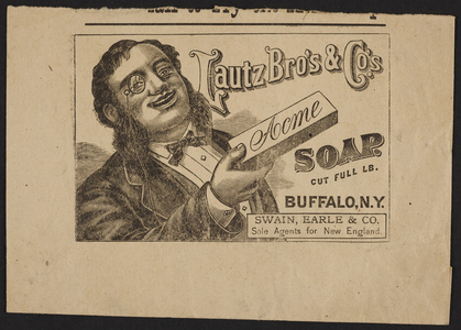 Advertisement for Lautz Bros. & Company's Acme Soap, Buffalo, New York, undated