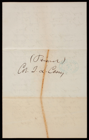 Henry L. Abbot to Thomas Lincoln Casey, July 13, 1874