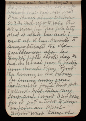 Thomas Lincoln Casey Notebook, March 1895-July 1895, 051, morning and Em and I [illegible] to