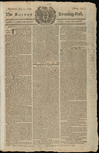 The Boston Evening-Post, 12 June 1769