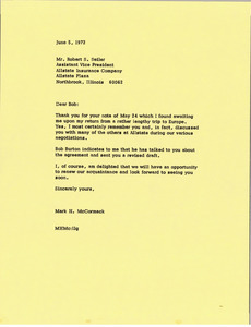 Letter from Mark H. McCormack to Robert S. Seiler