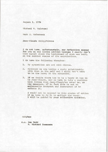 Memorandum from Mark H. McCormack to Michael W. Halstead