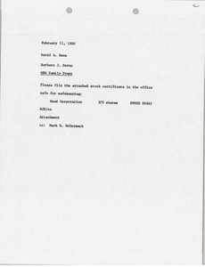 Memorandum from Barbara Kernc to David A. Rees