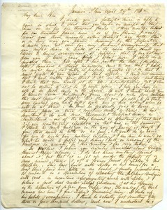 Letter from Joseph Lyman to Benjamin Smith Lyman