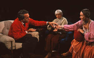Delores Krieger with Tom Snyder and Ohshinnah