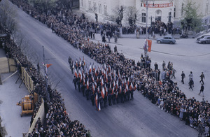 Color guard in Belgrade parade