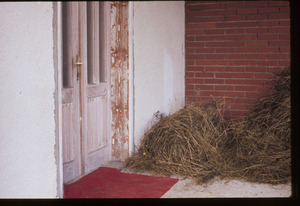 Hay on doorstep