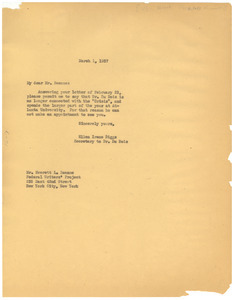 Letter from Ellen Irene Diggs to the Federal Writers' Project