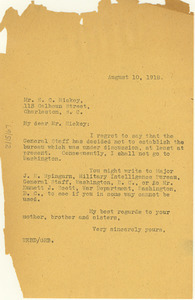 Letter from W. E. B. Du Bois to E. C. Mickey