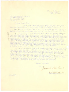 Letter from Ras Jovanne Ben-Samu to W. E. B. Du Bois