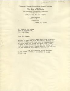 Letter from W. E. B. Du Bois to George W. Gross