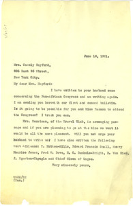 Letter from W. E. B. Du Bois to Adelaide Casely-Hayford