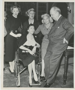 Mrs. John C. Wilmerding with Helen Menken, Margaret Milbank Bogert and Jeremiah Milbank, Sr.