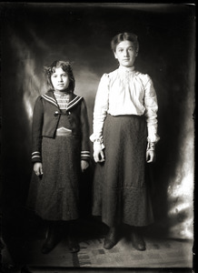 Portrait of two girls (Greenwich, Mass.)