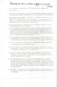 Memoranda and reports: President Levingston and the Junta de Comandantes en Jefe