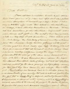 Letter from Henry Clarke Wright to Erasmus Darwin Hudson