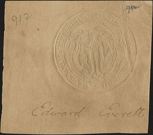 Letter written by Edward Everett, 1779