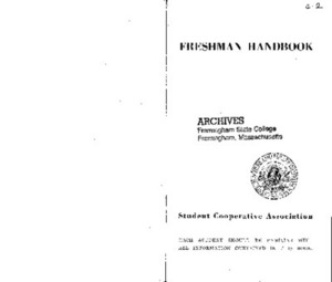 Freshman Student Handbook 1944-45