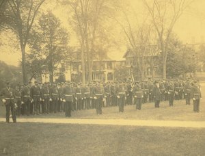 Civil War veterans on Amherst Town Common