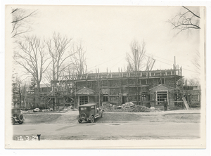 Jones Library under construction in December 1927