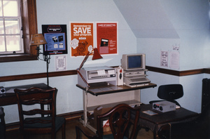 Jones Library's first public computer