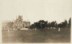 Early baseball game at Massachusetts Agricultural College