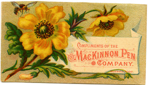 Compliments of the MacKinnon Pen Company, Ward and Gray, Boston