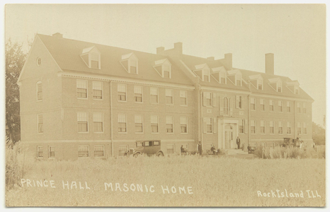 Prince Hall Masonic Home: Rock Island, Ill., postcard, about 1927