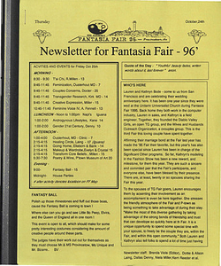Fantasia Fair: Newsletters
