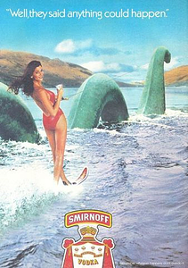 Caroline Cossey in Smirnoff Vodka Advertisement (1980)