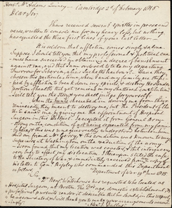 Letter from Benjamin Waterhouse to John Adams