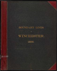 Atlas of the boundaries of the town of Winchester, Middlesex County