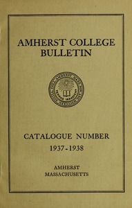 Amherst College Catalog 1937/1938