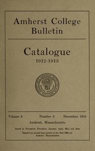 Amherst College Catalog 1912/1913