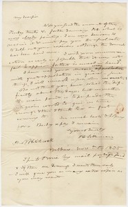 Benjamin Silliman letter to Edward Hitchcock, 1835 November 5