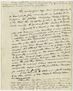 Edward Hitchcock draft petition to Massachusetts state legislature, 1835