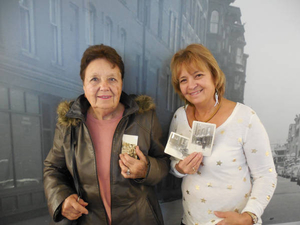 Rose Tricomi and Jacquelyn Bonarrigo at the West End Mass. Memories Road Show