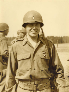 First Lt. Frank W. Jones, Jr. on occasion of the presentation of the Silver Star for Gallantry in Action