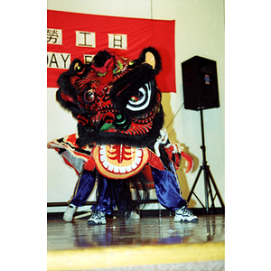 Chinese Dragon performers at Labor Day Fair in Chinatown