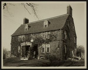 Exterior view of the Craddock-Tufts House, Medford, Mass., undated