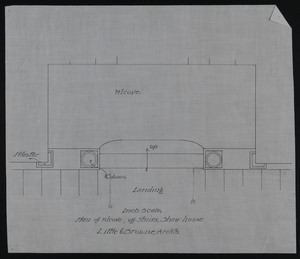 Inch Scale Plan of Alcove, off Stairs, Shaw House, undated