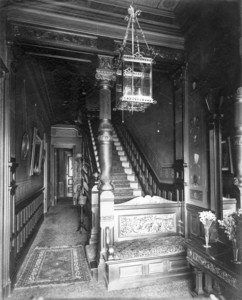 Corner of Boyslton and Dartmouth St.s, Boston, Mass., corridor and stairwell