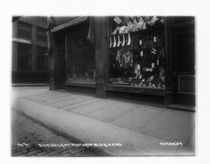Sidewalk at Winthrop Building north end, sec.5, 278 Washington St., Boston, Mass., November 20, 1904