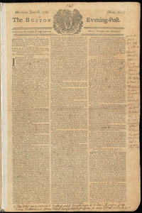 The Boston Evening-Post, 18 June 1770 (includes supplement)