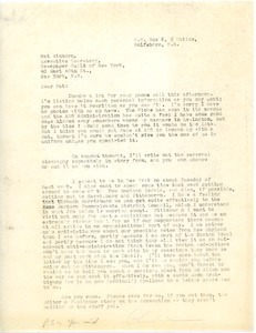 Letter from Charles L. Whipple to Nat Einhorn