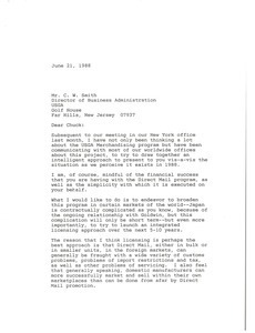 Letter from Mark H. McCormack to C. W. Smith